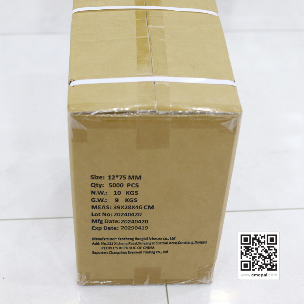 12X75 MM Test Tube Plastic (500 PCs) / REF: HX-F02 – CMC