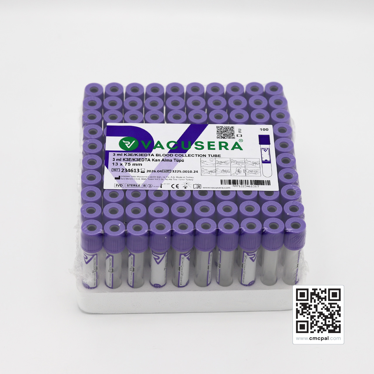 Vacusera 3 ML K3 Edta Blood Collection Tube (100 PCs) (4)