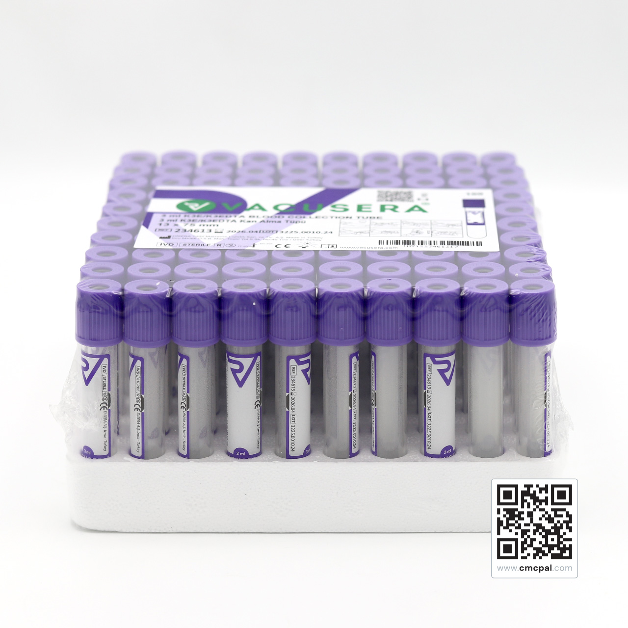 Vacusera 3 ML K3 Edta Blood Collection Tube (100 PCs) (5)