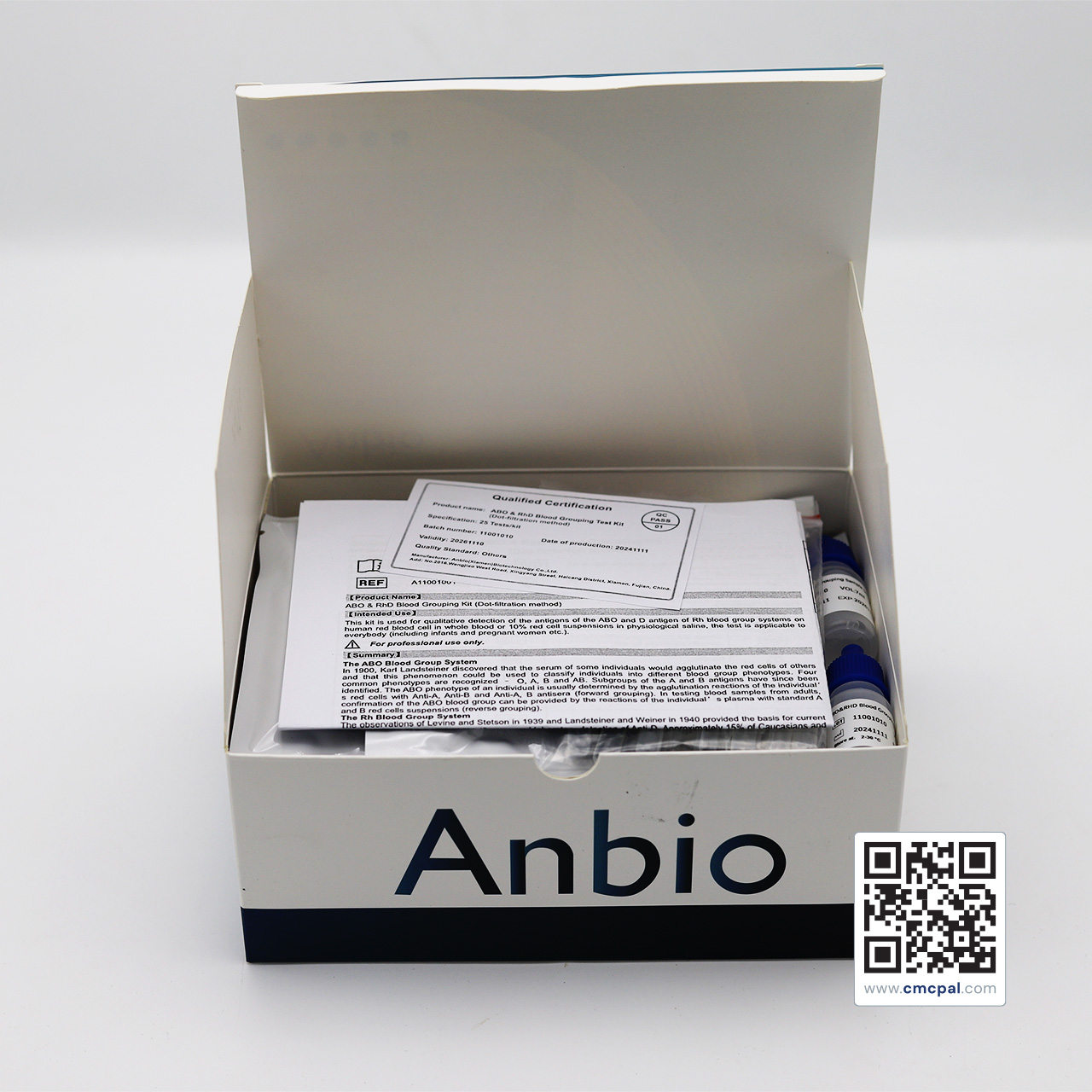 Anbio ABO&RhD Blood Grouping Test Kit (Dot-filtration method) REF A11001001 (3)