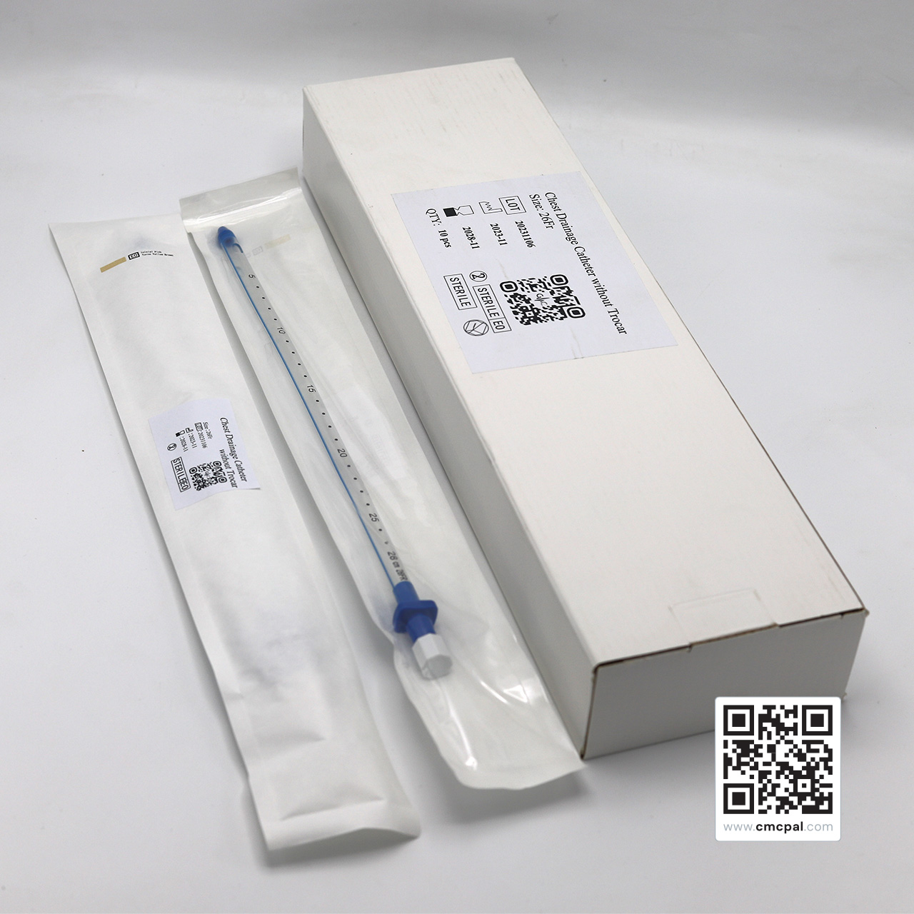 Chest Drainage Catheter Without Trocar - Size 26Fr