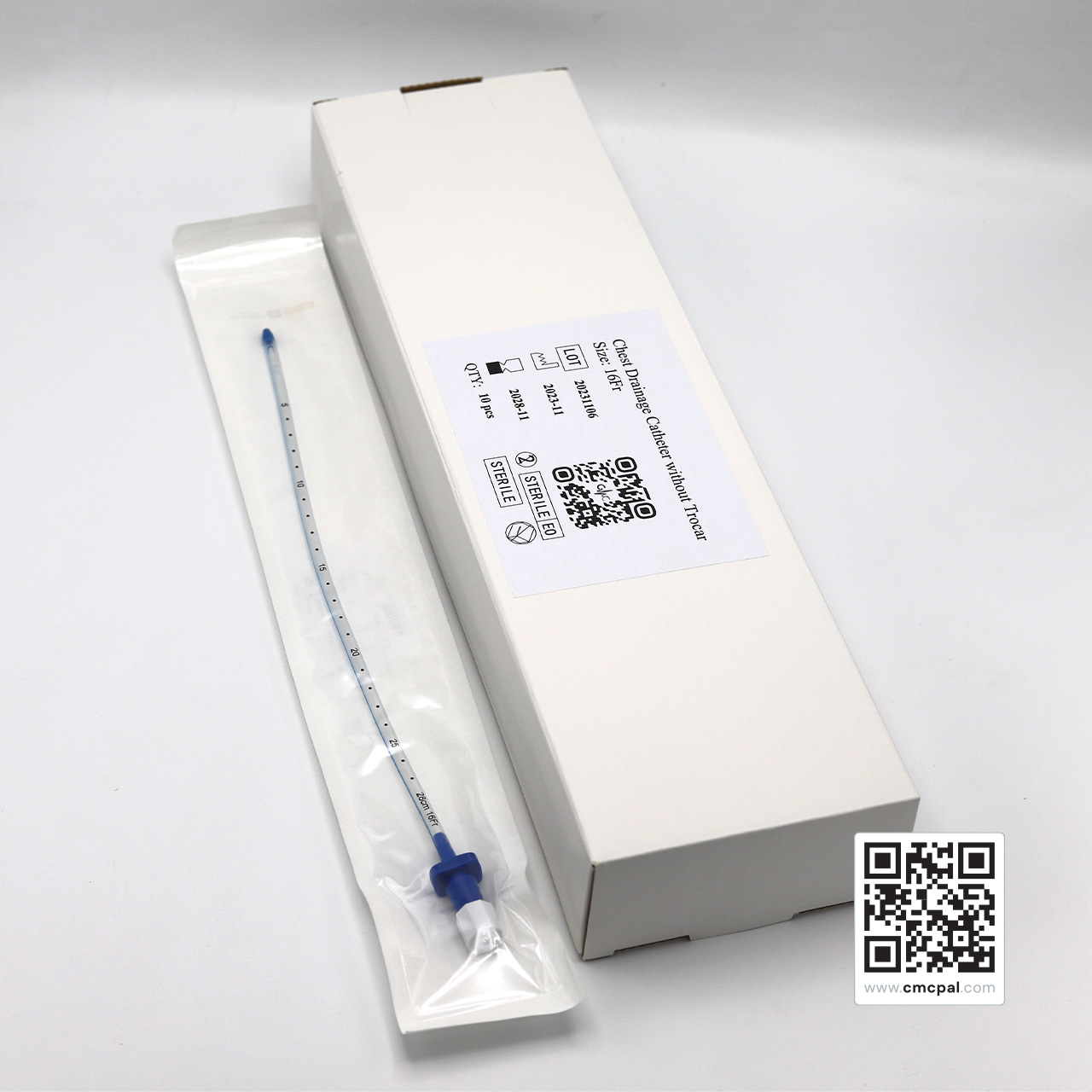 Chest Drainage Catheter Without Trocar - Size 16Fr LOT 20231106