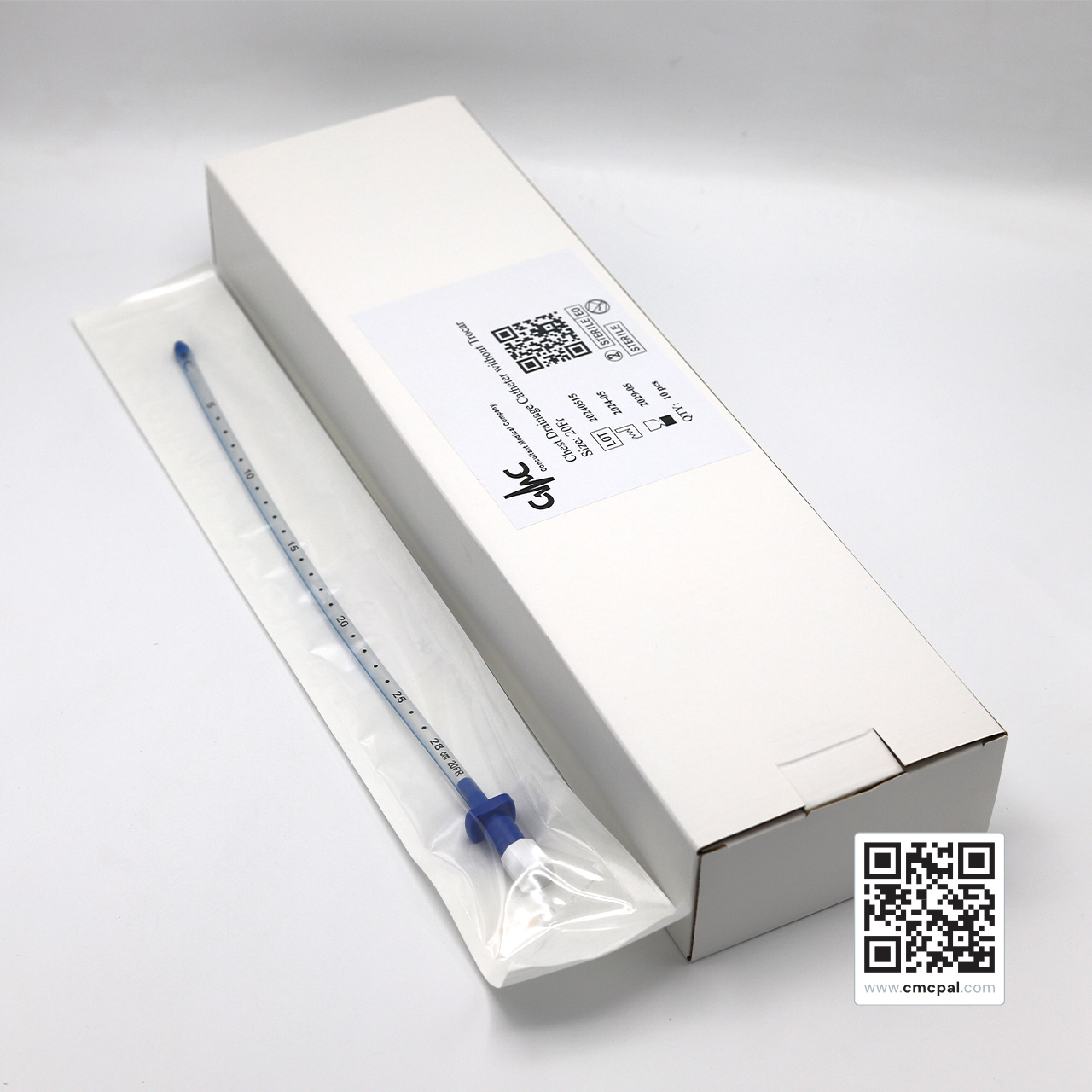 Chest Drainage Catheter Without Trocar - Size 20Fr LOT 20240515