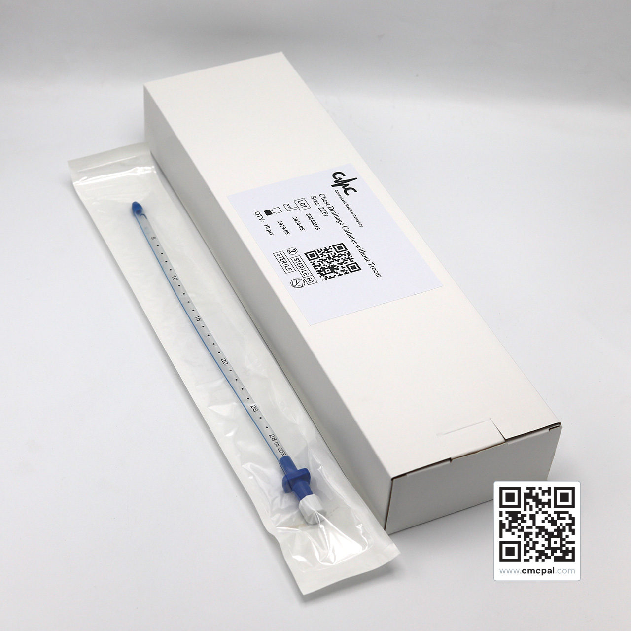 Chest Drainage Catheter Without Trocar - Size 22Fr LOT 20240515