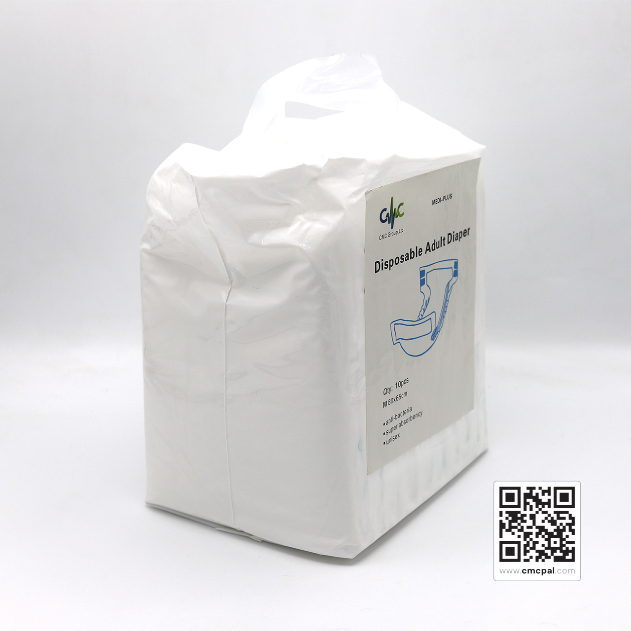 Disposable Adult Diaper - 10pcs M 80x65cm