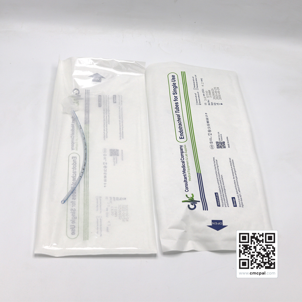 Endotracheal Tubes for Single Use - REF ET30 Size 3.0MM