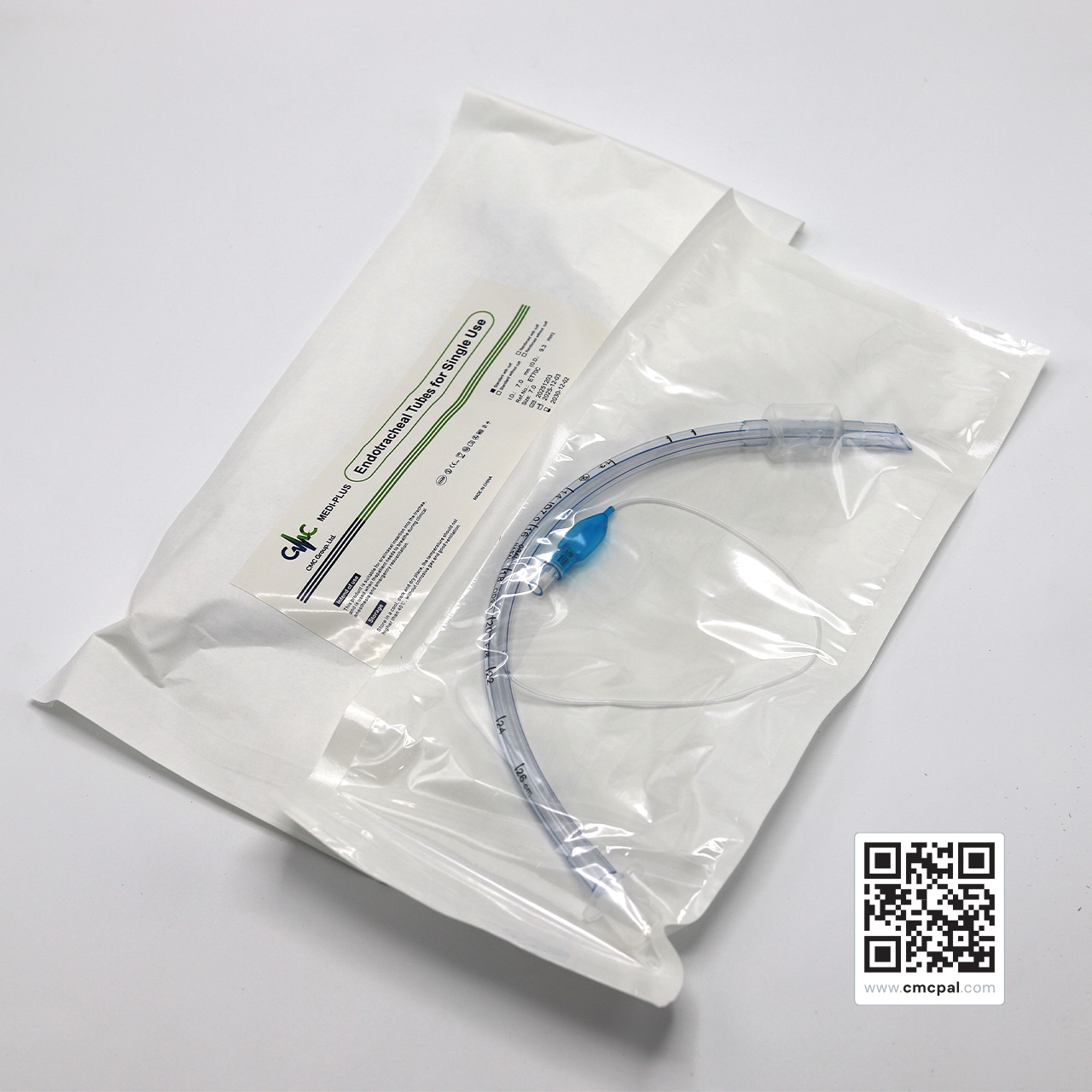 Endotracheal Tubes for Single Use - Standard with cuff - REF ET70C - Size 7.0