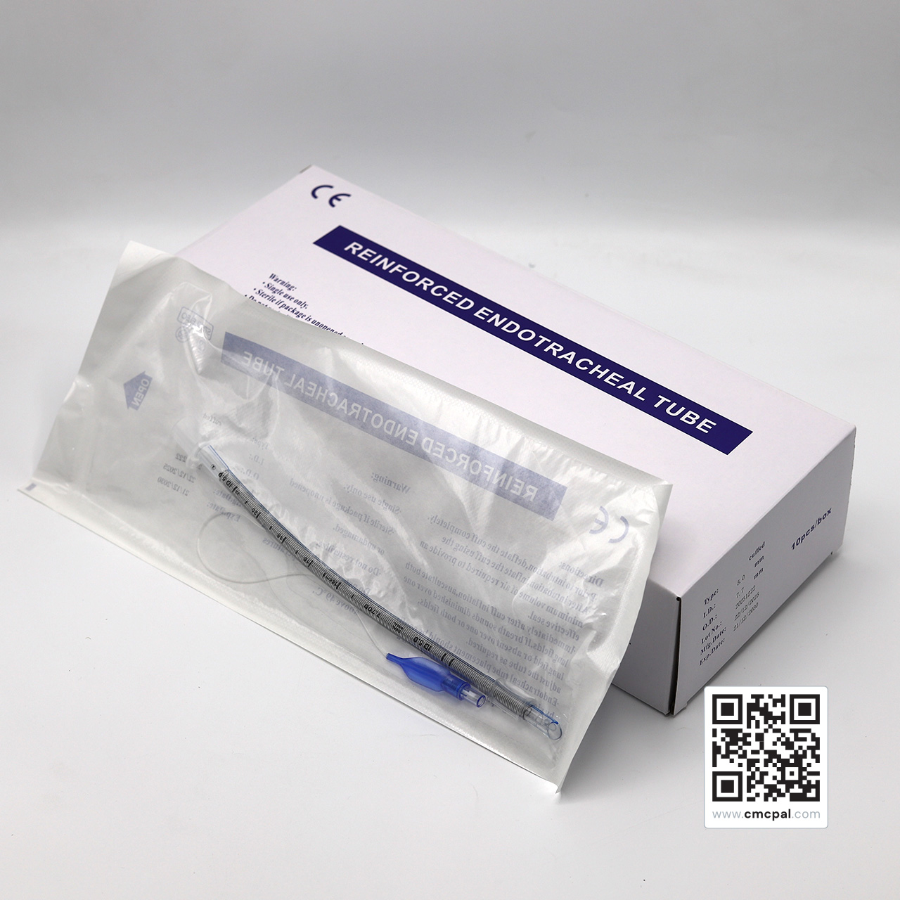 Reinforced Endotracheal Tube - Cuffed - I.D 5.0 mm O.D 7.7 mm