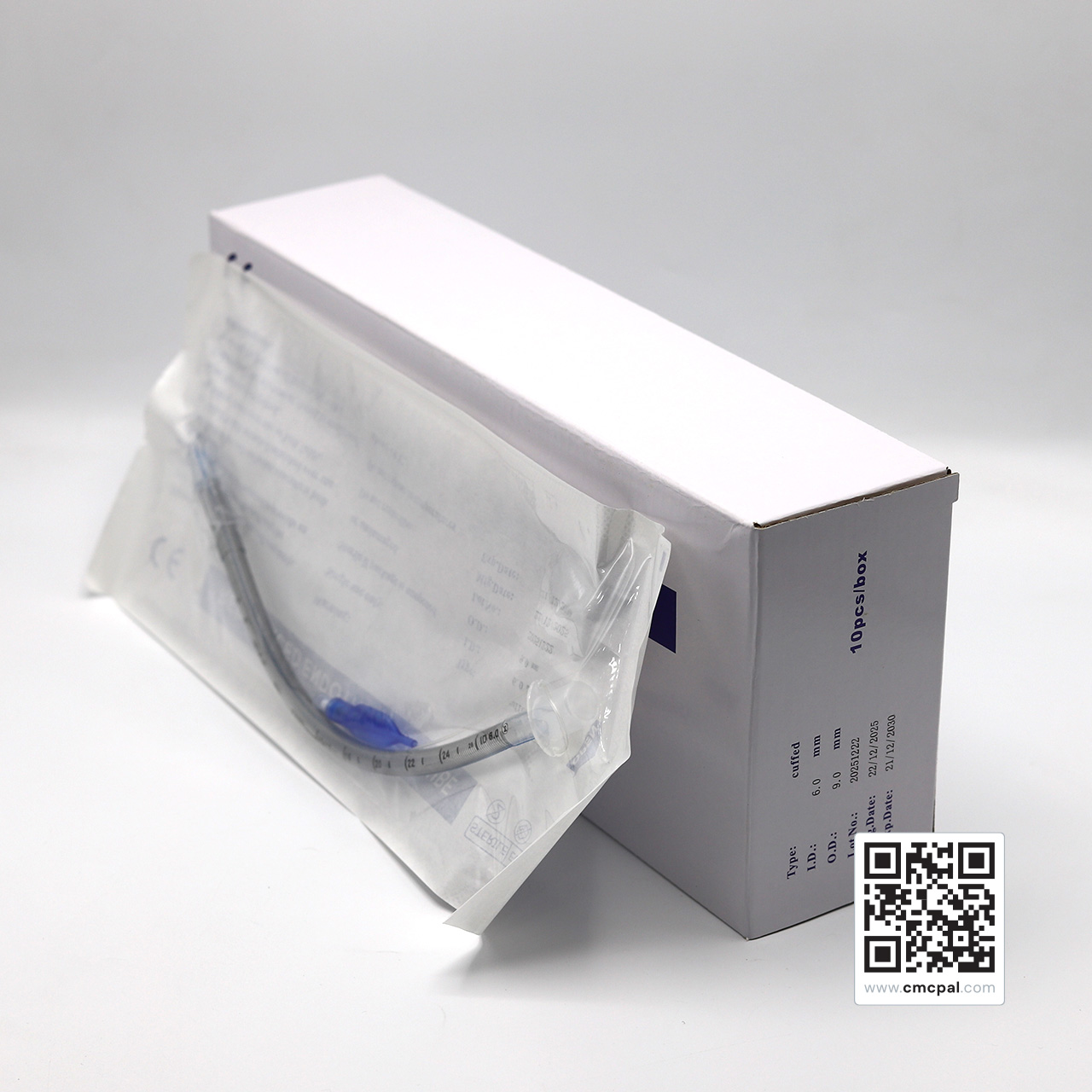 Reinforced Endotracheal Tube - Cuffed - I.D 6.0 mm O.D 9.0 mm