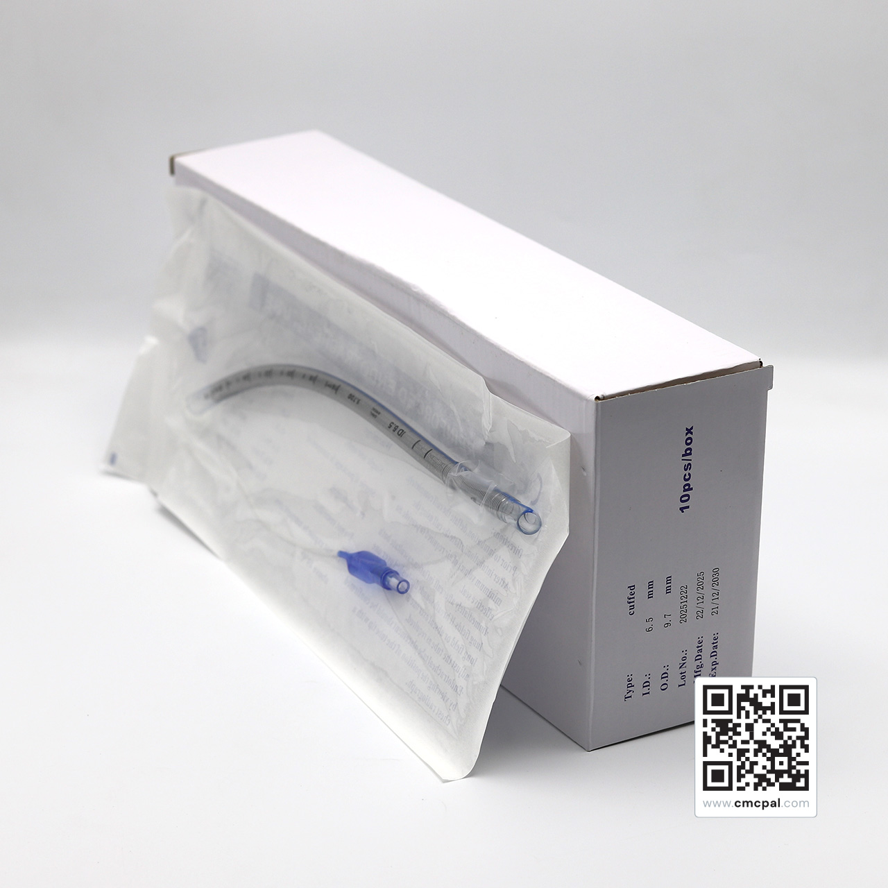 Reinforced Endotracheal Tube - Cuffed - I.D 6.5 mm O.D 9.7 mm