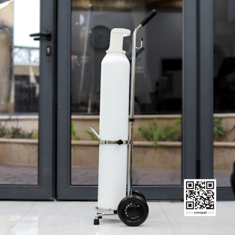 10L Oxygen Cylinder & Manual Trolley (5)