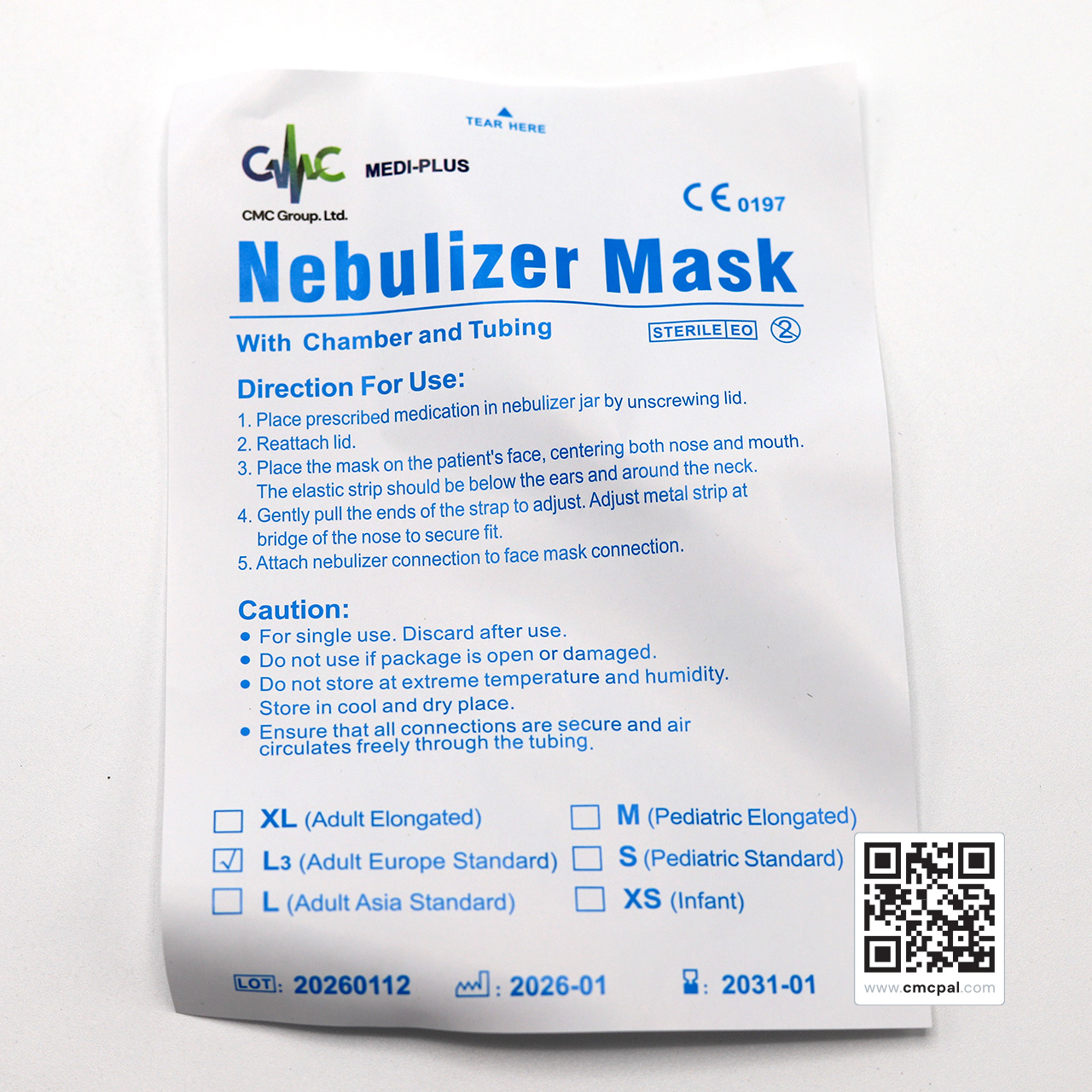 Nebulizer Mask - L3 (Adult Europe Standard) (8)