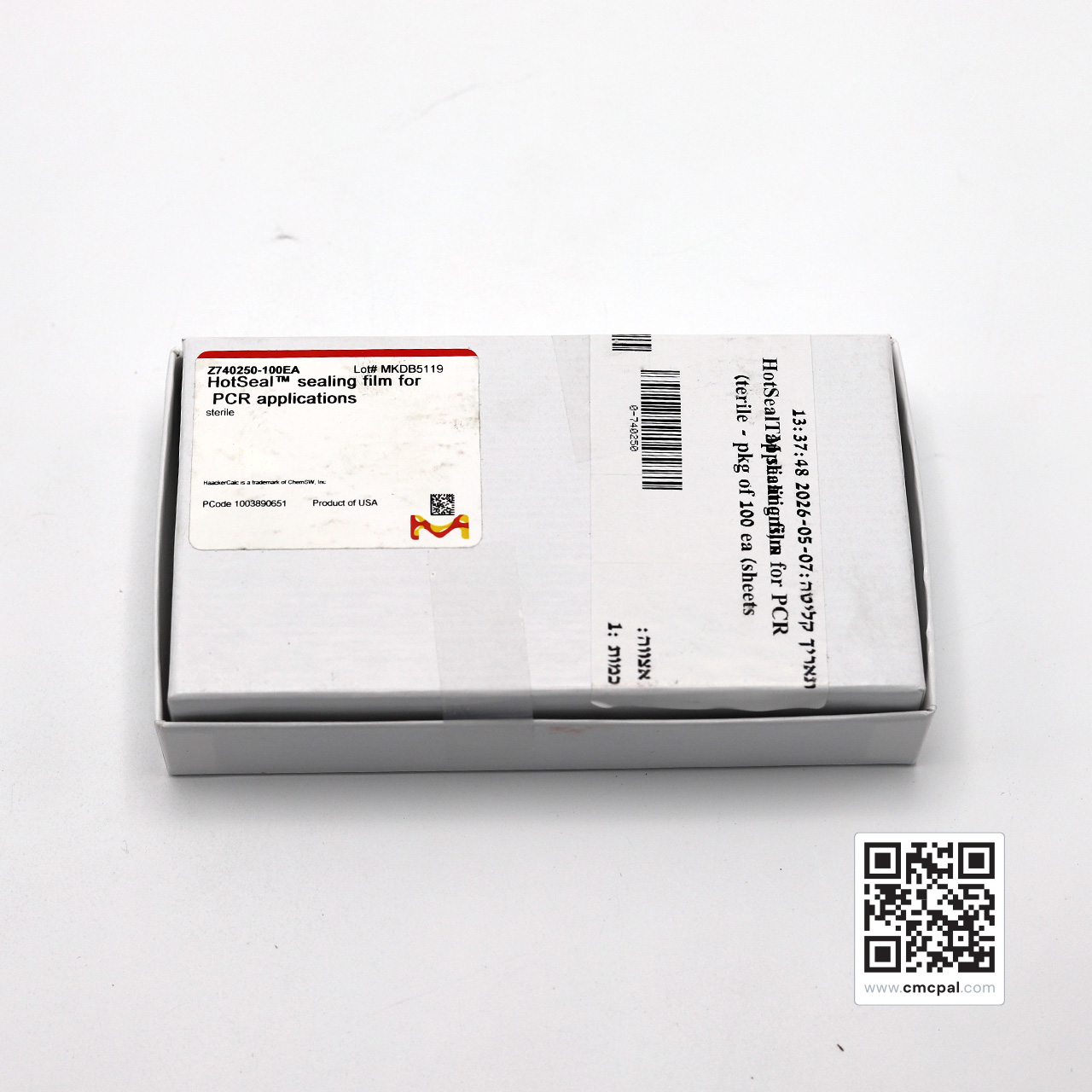 HotSeal Sealing Film For PCR Applications - Cat. No. HOTS-1000 - 0-740250 (3)