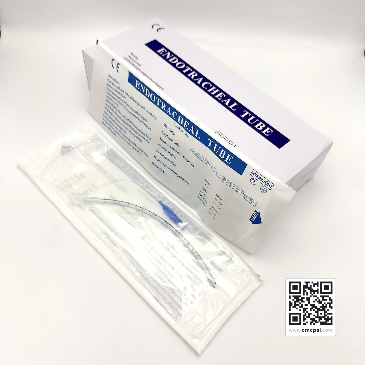 Endotracheal Tubes I.D 4.0mm O.D 5.9mm (Cuffed) 10pcs, LOT 20221110 (2)