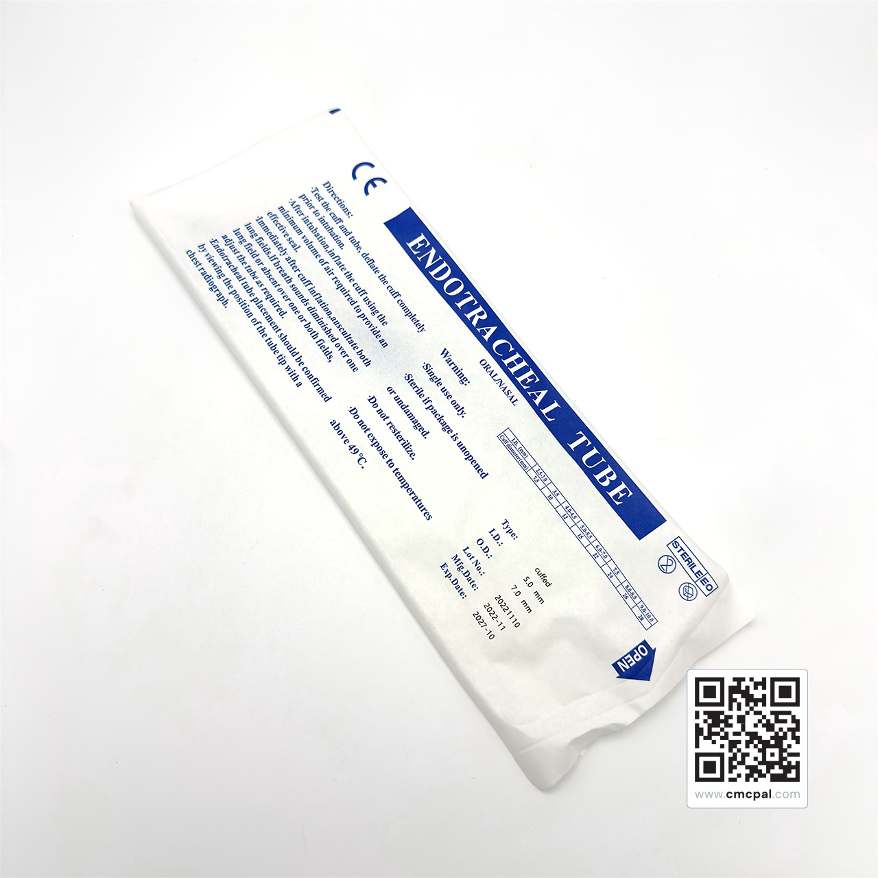 Endotracheal Tubes I.D 5.0mm O.D 7.0mm (Cuffed) 10pcs, LOT 20221110 (7)