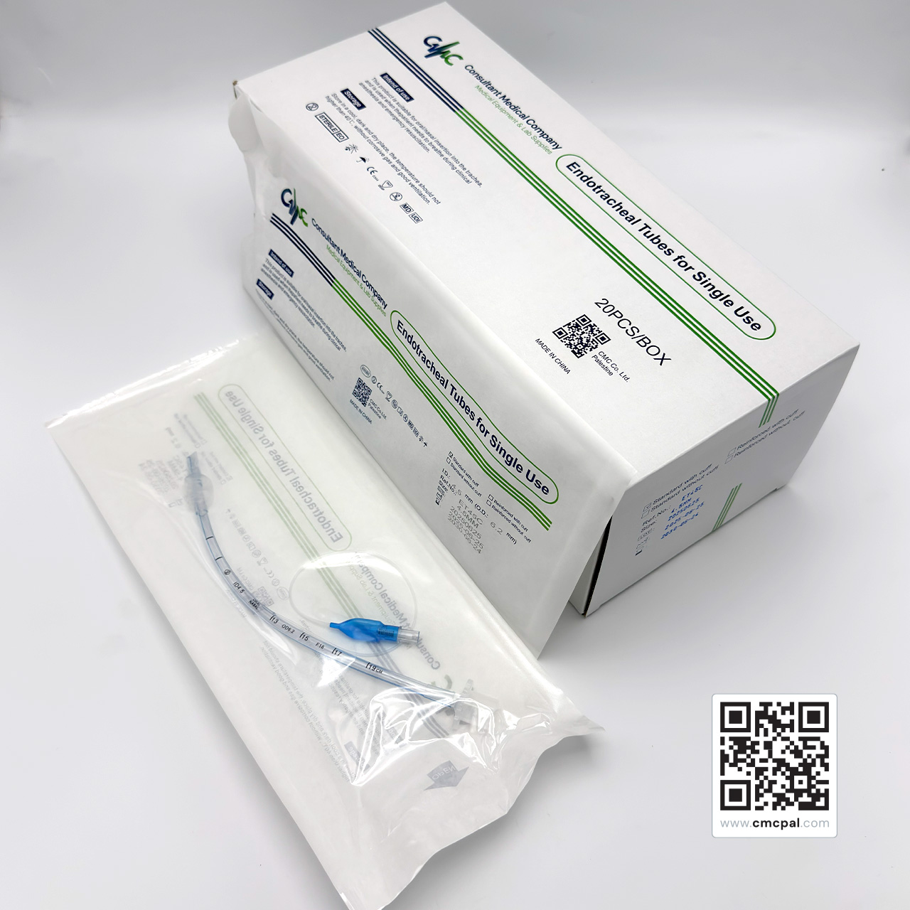 Endotracheal Tubes for Single Use 4.5MM Standard With Cuff, 20PCS, REF ET45C (3)