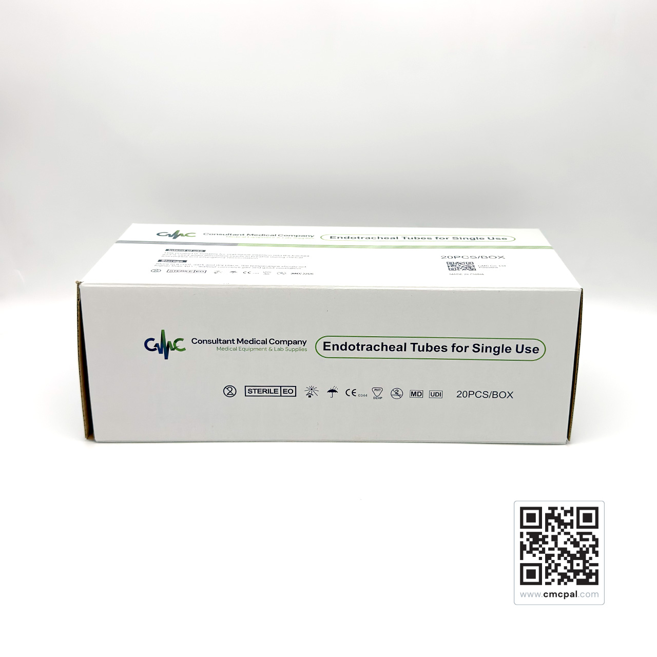 Endotracheal Tubes for Single Use 4.5MM Standard With Cuff, 20PCS, REF ET45C