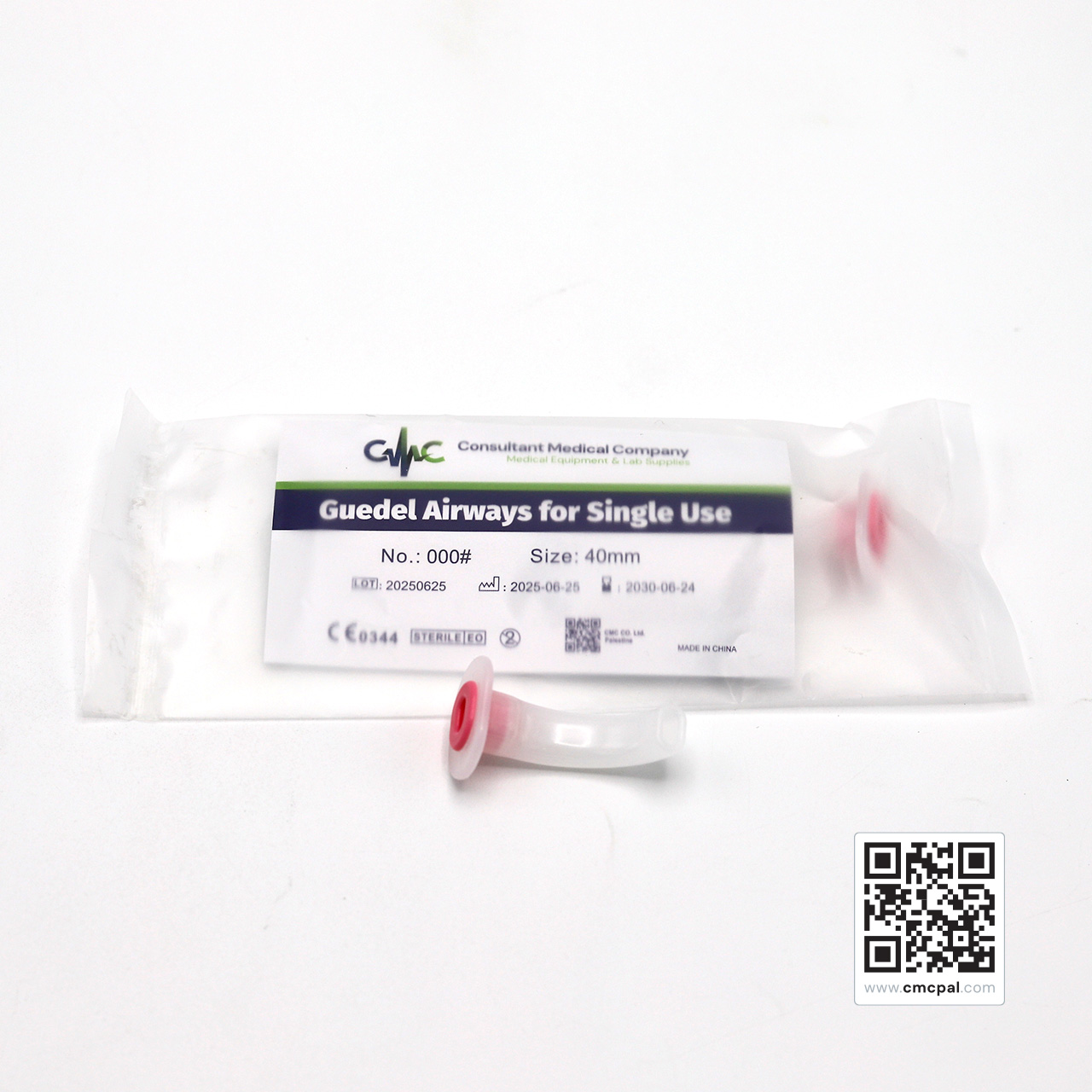 Guedel Airways for Single Use 40 mm, No 000# (4)