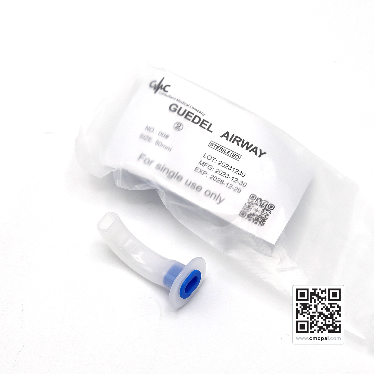 Guedel Airways for Single Use 50 mm, No 00# (4)