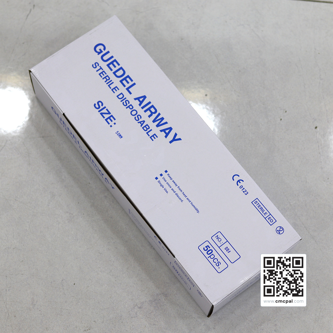 Guedel Airways for Single Use 50 mm, No 00#