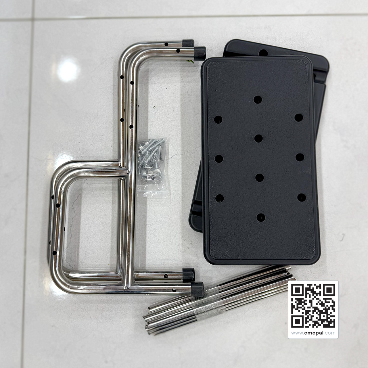 Stainless Steel Two-Step Exam Stool (1)